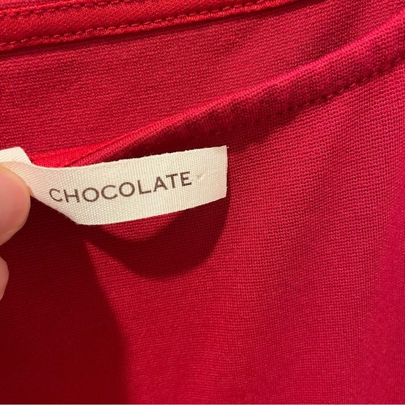 Women’s Stretchy Red Sheath Dress with Small Slit on one side, Size Small - Picture 4 of 4